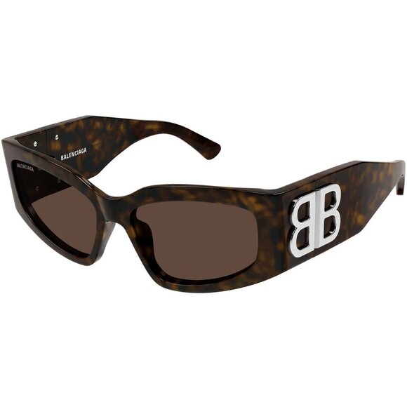 B-93. Balenciaga Dark Havana Brown Sunglasses - Picture 1 of 1